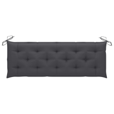 vidaXL antracitszürke szövet kerti padpárna 150 x 50 x 7 cm kerti bútor