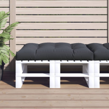 vidaXL antracitszürke szövet raklappárna 120 x 80 x 12 cm kerti bútor