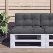 vidaXL antracitszürke szövet raklappárna 70 x 40 x 12 cm lakástextília