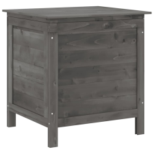 vidaXL antracitszürke tömör fenyőfa kerti tárolóláda 50x49x56,5 cm (364750) kerti tárolás