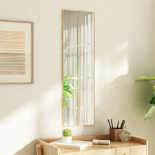 vidaXL arany üveg és alumínium ajtótükör 30x100 cm bútor