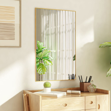 vidaXL arany üveg és alumínium ajtótükör 50x80 cm bútor