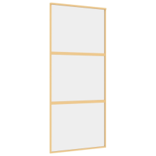 vidaXL aranyszínű átlátszó ESG üveg és alumínium tolóajtó 90 x 205 cm (155149) nyílászáró