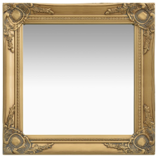vidaXL aranyszínű barokk stílusú fali tükör 50 x 50 cm bútor