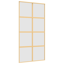 vidaXL aranyszínű ESG tejüveg és alumínium tolóajtó 102,5 x 205 cm (155189) nyílászáró