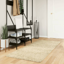 vidaXL aranyszínű hosszú szálú bozontos modern szőnyeg 80 x 200 cm lakástextília