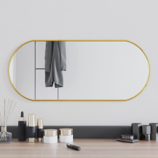 vidaXL aranyszínű ovális falitükör 70x30 cm bútor
