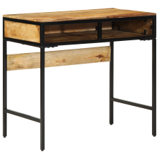 vidaXL Asztal 80x50x75 cm Tömör fa Nyers mangó (374087) íróasztal