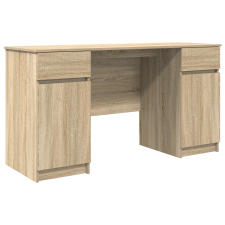 vidaXL Asztal Sonoma tölgy 140x49x76 cm Mérnöki fa (3328509) íróasztal