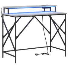 vidaXL Asztal Szürke sonoma 100 x 50 x 86.5 cm Faanyag (859398) íróasztal