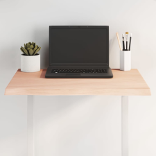 vidaXL asztallap 60x50x2 cm kezeletlen tömörfa tölgyfa élőszegélyes (363866) bútor