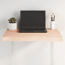 vidaXL asztallap 60x50x(2-4) cm kezeletlen tömör fa élőszegélyes bútor