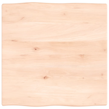 vidaXL asztallap 60x60x2 cm kezeletlen tömörfa tölgyfa élőszegélyes (363869) bútor