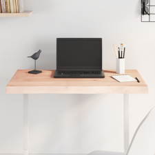 vidaXL asztallap 80x50x(2-4) cm kezeletlen tömör fa élőszegélyes bútor