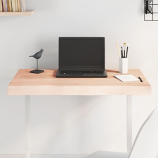 vidaXL asztallap 80x50x(2-6) cm kezeletlen tömör fa élőszegélyes bútor