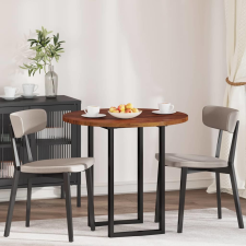 vidaXL Asztallap sötétbarna Ø 80 x 2.5 cm Masszív tölgyfa bútor