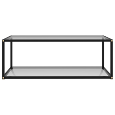 vidaXL átlátszó edzett üveg dohányzóasztal 100 x 50 x 35 cm (322897) bútor