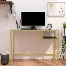 vidaXL átlátszó edzett üveg számítógépasztal 100 x 36 x 74 cm íróasztal