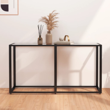 vidaXL átlátszó edzett üveg tálalóasztal 140 x 35 x 75,5 cm bútor