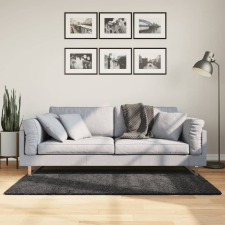 vidaXL Atracitszürke hosszú szálú bozontos modern szőnyeg 120 x 170 cm lakástextília