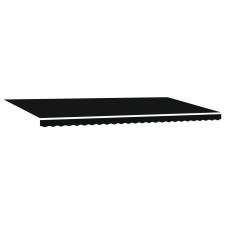 vidaXL Automatikus Behúzható Napellenző Fekete 600x300 cm (3331635) kerti bútor