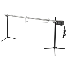 vidaXL automatikus motoros rozsdamentes acél grillnyárs 207x45x81 cm (44644) grillsütő