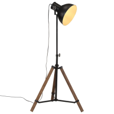 vidaXL Balck állólámpa 25 W 75x75x90-150 cm E27 világítás