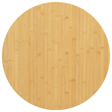 vidaXL bambusz asztallap Ø60 x 2,5 cm bútor