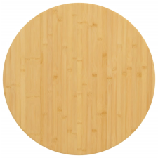 vidaXL bambusz asztallap Ø80 x 1,5 cm bútor
