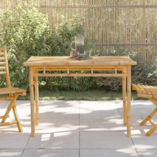 vidaXL bambusz kerti étkezőasztal 110 x 55 x 75 cm kerti bútor