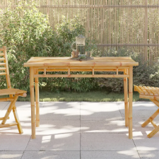 vidaXL bambusz kerti étkezőasztal 110 x 55 x 75 cm kerti bútor