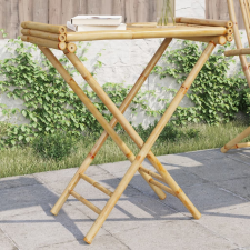 vidaXL Bambusz összecsukható tálcás asztal 70,5x42,5x80 cm konyhai eszköz