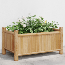 vidaXL bambusz virágtartó 50 x 30 x 25 cm kerti tárolás