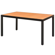 vidaXL barna alumínium és WPC kerti asztal 150 x 90 x 74 cm kerti bútor