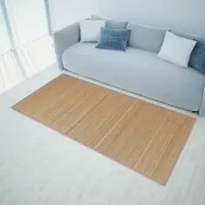 vidaXL barna bambusz szőnyeg 100 x 160 cm lakástextília