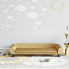 vidaXL barna bársony gyerekkanapé 100 x 50 x 26 cm gyermekbútor