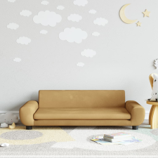 vidaXL Barna bársony gyerekkanapé 100 x 54 x 33 cm gyermekbútor