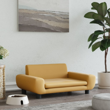 vidaXL barna bársony kutyaágy 70 x 45 x 33 cm szállítóbox, fekhely kutyáknak