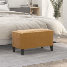 vidaXL barna bársony pad 70x35x41 cm bútor