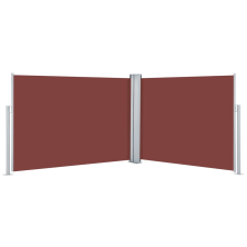 vidaXL barna behúzható oldalsó napellenző 100 x 1000 cm (48475) kerti bútor