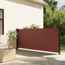 vidaXL barna behúzható oldalsó napellenző 100 x 500 cm kerti bútor