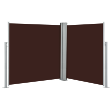 vidaXL barna behúzható oldalsó napellenző 140 x 600 cm kerti bútor