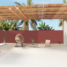 vidaXL barna behúzható oldalsó napellenző 180 x 1200 cm kerti bútor