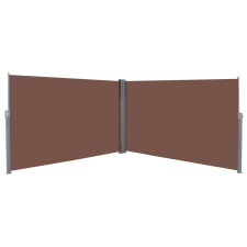 vidaXL barna behúzható oldalsó napellenző 180 x 600 cm fogó