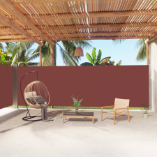 vidaXL barna behúzható oldalsó napellenző 200 x 1000 cm kerti bútor