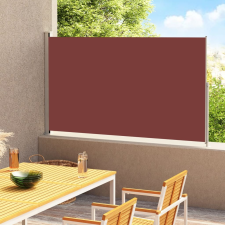 vidaXL barna behúzható oldalsó terasznapellenző 180 x 300 cm kerti bútor