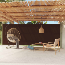 vidaXL barna behúzható oldalsó terasznapellenző 200 x 600 cm kerti bútor