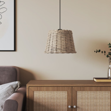 vidaXL Barna fonott mennyezeti lámpaernyő ø30 x 20 cm világítási kellék