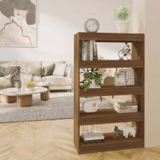 vidaXL barna forgácslap könyvszekrény/térelválasztó 80 x 30 x 135 cm bútor