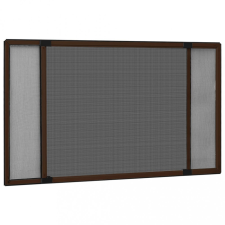 vidaXL barna kihúzható ablakszúnyogháló (100-193) x 75 cm szúnyogháló